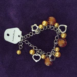 Heart & Floral Fashion bracelet